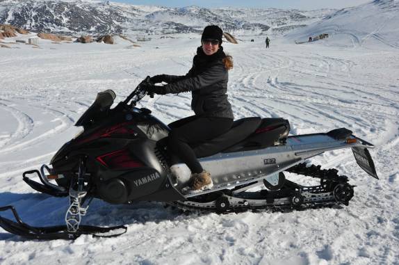 Meio de transporte moderno em Ilulissat, na Groelândia